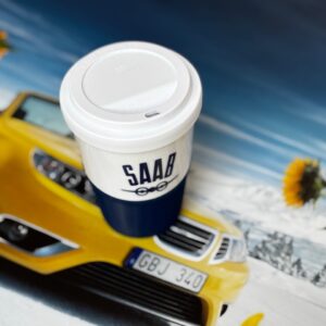 Saab Coffee to go Tasse