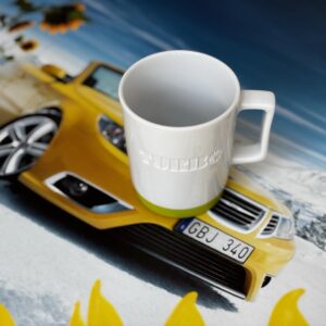 Saab Turbo Tasse "Lime Yellow"