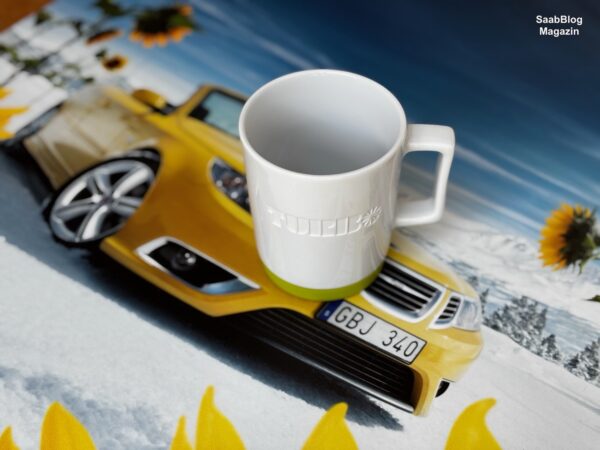 Saab Turbo Tasse "Lime Yellow"