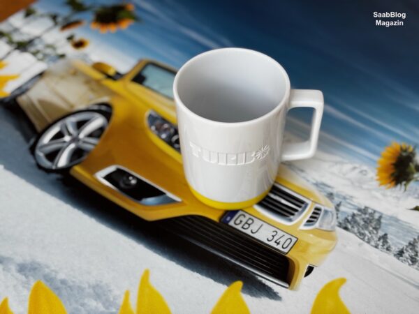 Saab Turbo Tasse "Lynx Yellow"