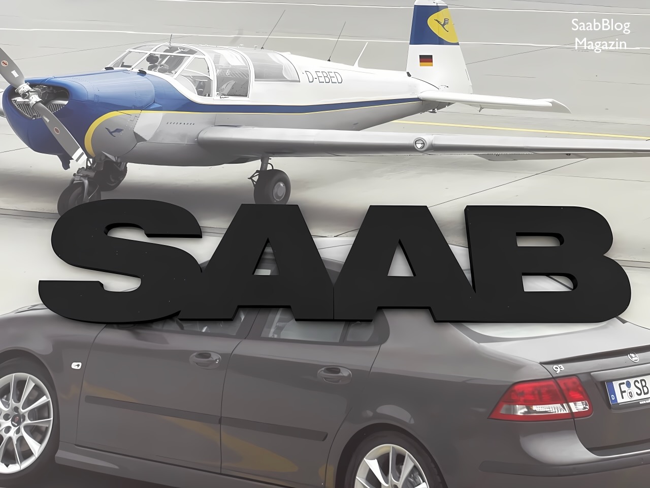 Saab Schriftzug "Lasse"