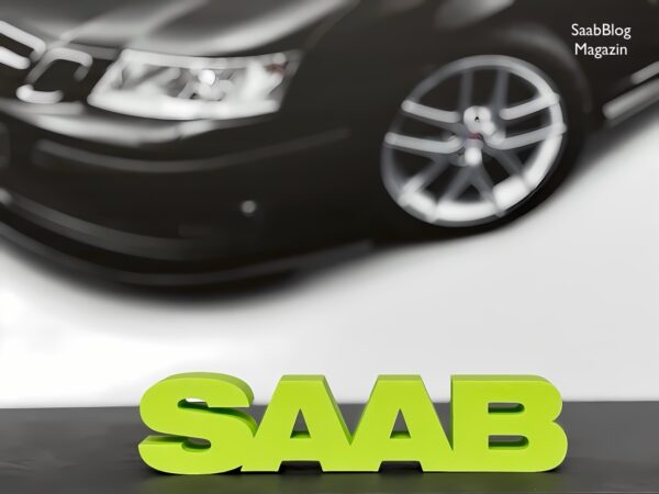 Saab Schriftzug Fernando Opalgrün